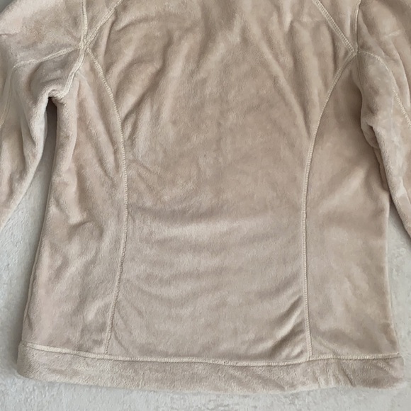 Lands’ End | Cozy Mock Neck Full Zip Jacket Cream (M 10-12) - Picture 15 of 16